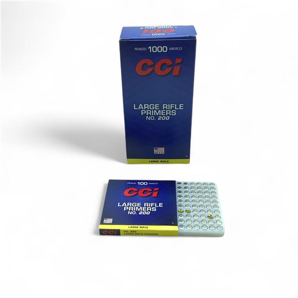 CCI #200 Large Rifle Primers, 1000 Qty