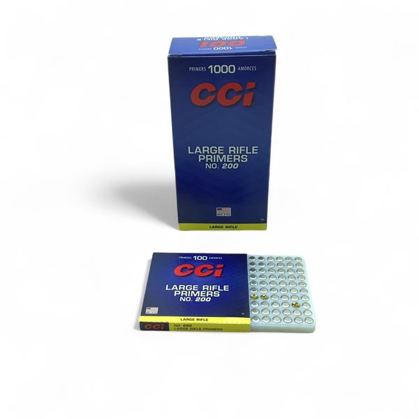 CCI #200 Large Rifle Primers, 1000 Qty