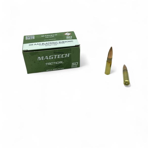 Magtech Tactical 300 AAC Blackout Subsonic, 200 Grain FMJ Ammunition, 50 Rounds