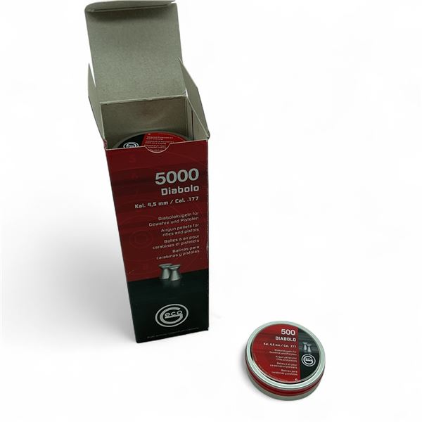 Geco Diabolo 4.5mm/ .177 Cal Airgun Pellets, 5000 Qty