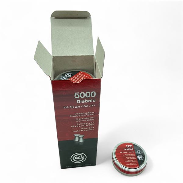 Geco Diabolo 4.5mm/ .177 Cal Airgun Pellets, 5000 Qty
