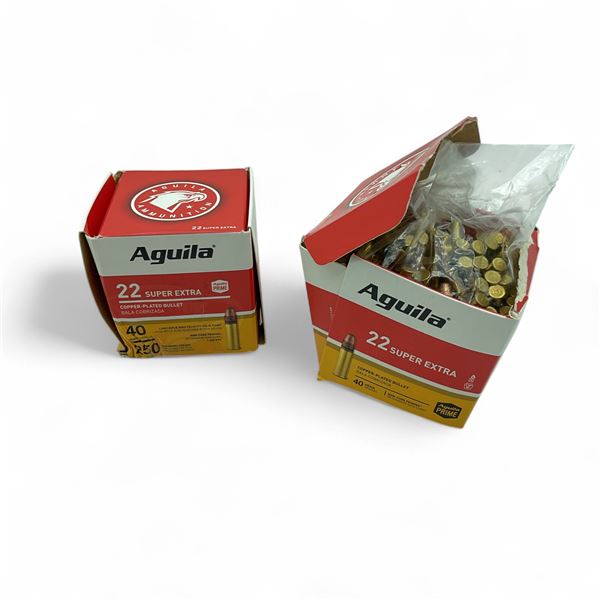 Aguila .22 Super Extra .22 LR, 40 Grain Copper-Plated Ammunition, 500 Rounds