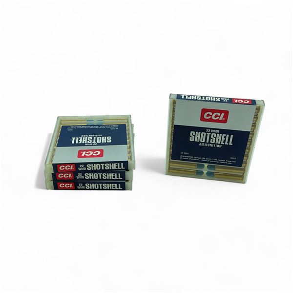 CCI .22 WMR Shotshells, 1/8 oz, #12 Shot Ammunition, 80 Rounds