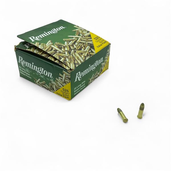 Remington Golden Bullet Value Pack .22 LR, 36 Grain LRN HP Ammunition, 525 Rounds