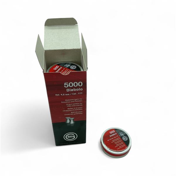 Geco Diabolo 4.5mm/ .177 Cal Airgun Pellets, 5000 Qty