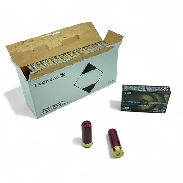 Federal Premium Law Enforcement 12 Ga, 2-3/4", 9 Pellet, 00 Buck Tactical Ammunition, 50 Rounds