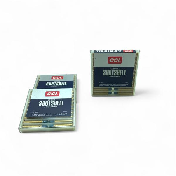 CCI .22 WMR Shotshells, 1/8 oz, #12 Shot Ammunition, 60 Rounds