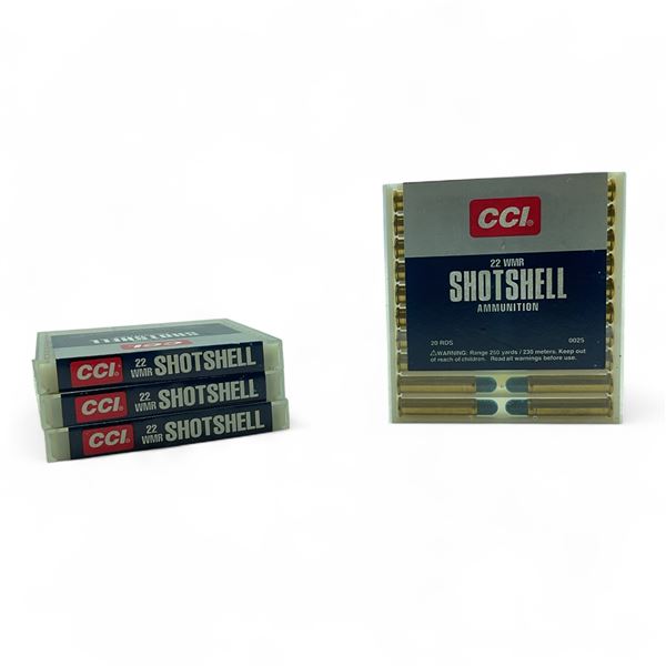 CCI .22 WMR Shotshells, 1/8 oz, #12 Shot Ammunition, 80 Rounds