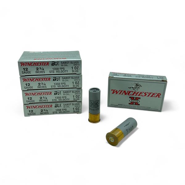 Winchester Super-X 12 Ga, 2-3/4", 1 oz Sabot Slug Ammunition, 25 Rounds