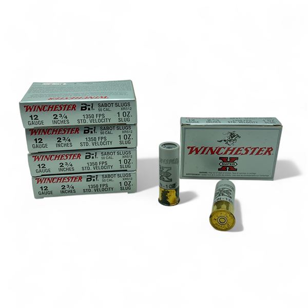Winchester Super-X 12 Ga, 2-3/4", 1 oz Sabot Slug Ammunition, 25 Rounds