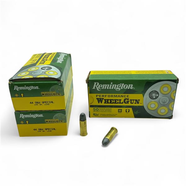 Remington Performance Wheel Gun .44 S&W Special, 246 Grain Lead Ammunition, 150 Rounds
