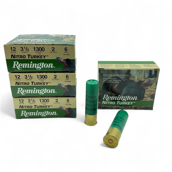 Remington Nitro Turkey 12 Ga, 3-1/2", 2 oz, #6 Shot Ammunition, 40 Rounds