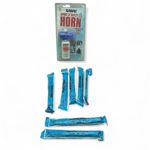 Ameriglo Safety Light Stick, Blue X 7 and Safety Horn