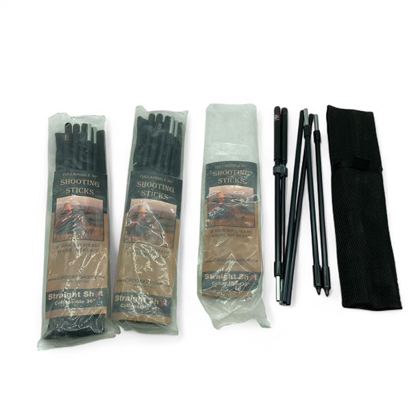 Crooked Horn Collapsible 36" Shooting Sticks X 2 Qty
