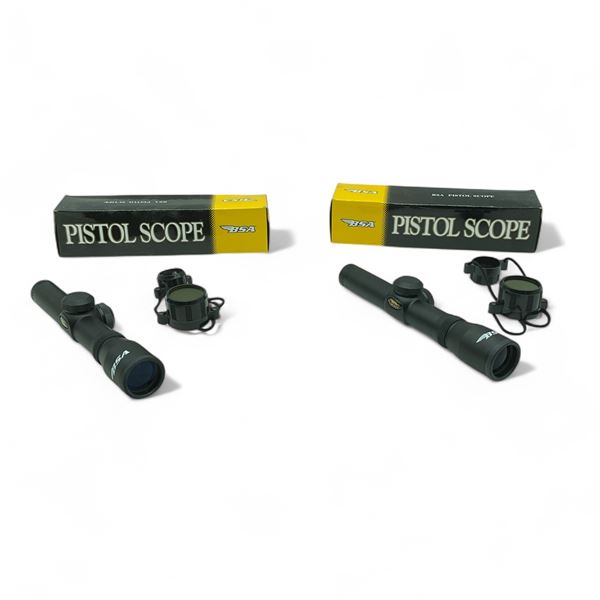 BSA 2 X 20mm Pistol Scope with Standard BSA Reticle X 2