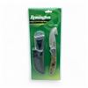 Image 1 : Remington Insignia Edition Fixed 3" Blade Guthook Knife with Belt Sheath, New