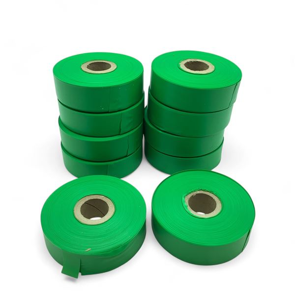 Flagging Tape, Green X 10 Qty