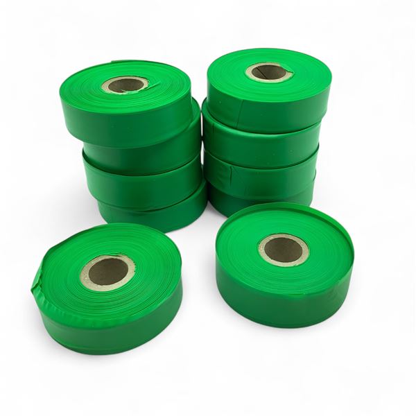 Flagging Tape, Green X 10 Qty
