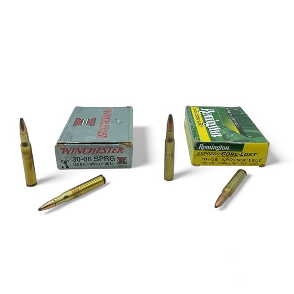 Assorted 30-06 Springfield, 180 Grain Ammunition, 35 Rounds