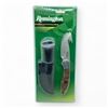 Image 1 : Remington Insignia Edition Fixed 3" Blade Guthook Knife with Belt Sheath, New