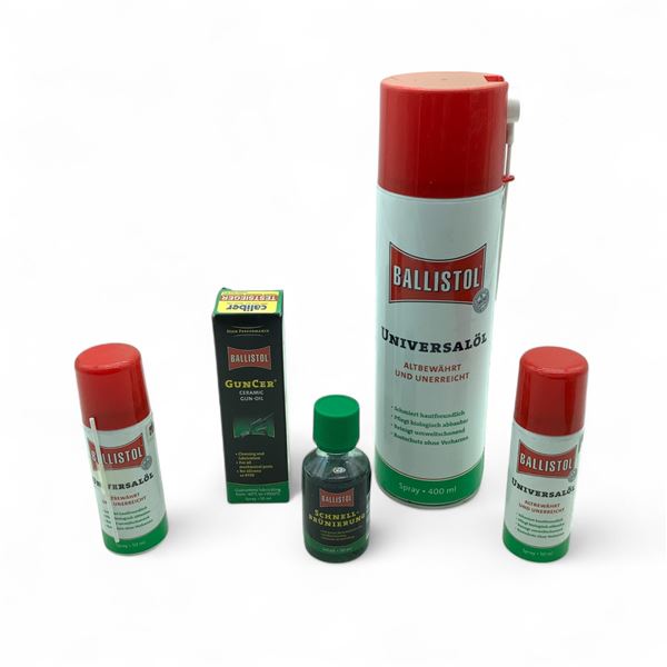Assorted Ballistol Gun Cleaning and Maintenance Products