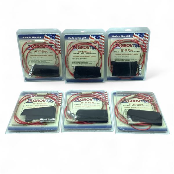 Grovtec EZ Clean Bore Cleaner for 6 mm and 243 Cal X  6 Qty