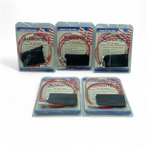 Grovtec EZ Clean Bore Cleaner for 25, 264 Cal, 6 mm X 5 Qty