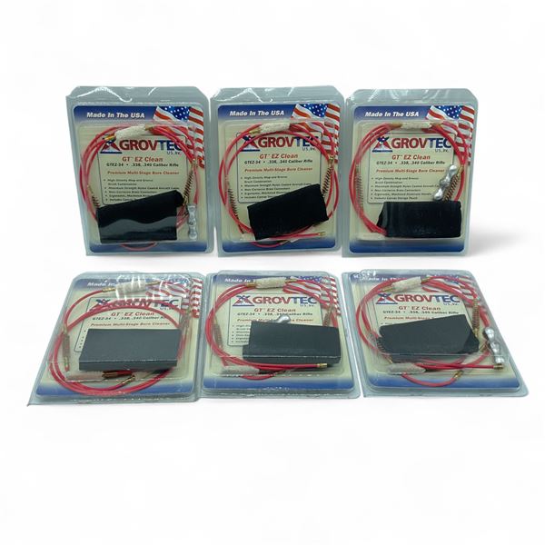 Grovtec EZ Clean Bore Cleaner for 338/ 340 Cal Rifles X 6 Qty
