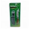Image 1 : Remington Insignia Edition Fixed 3" Blade Guthook Knife with Belt Sheath, New