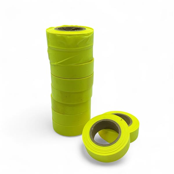 Flagging Tape, Yellow X 10 Qty