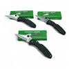 Image 1 : Folding 2 1/2" Serrated Lock Back Blade Pocket Knife X 3 Qty