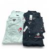 Image 1 : Solid Polo-Style Collared Shirts, Men's Size Large, White X 5 Qty, Black X 5 Qty