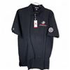 Image 2 : Solid Polo-Style Collared Shirts, Men's Size Large, White X 5 Qty, Black X 5 Qty