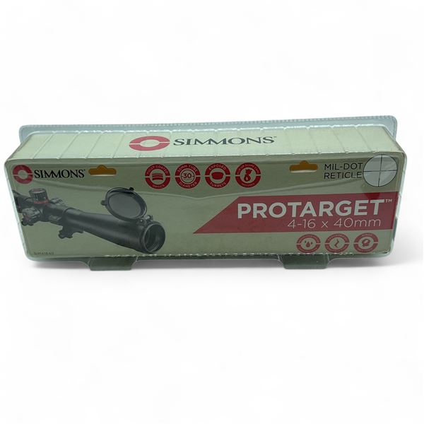 Simmons ProTarget 4 - 16X 40 mm Rifle Scope with Mil Dot Reticle