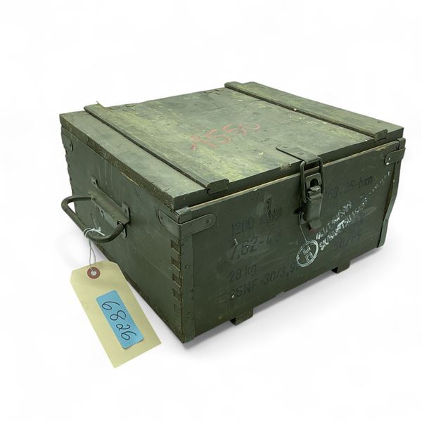 Ammo Crate, Wood, Empty 13.5" X 12" X 7"