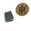 Image 1 : "In God We Trust" Cork Trivet, 7" and "Fuck Trudeau" Small Note Book