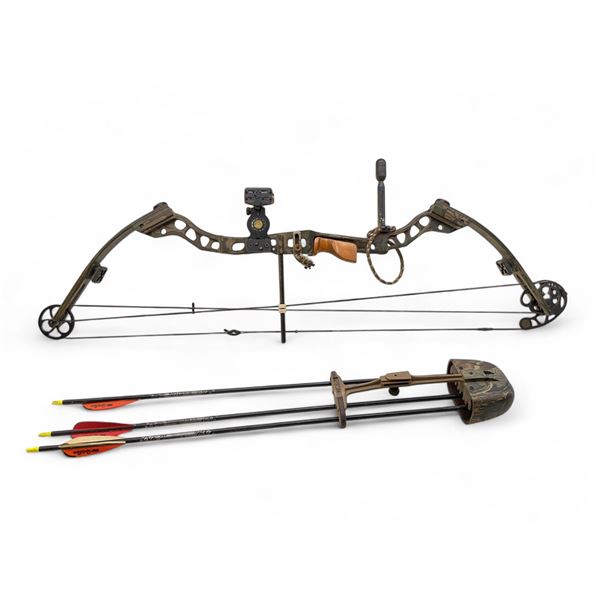 Mathews Solo Cam Compound Bow With Quiver And 3 Arrows