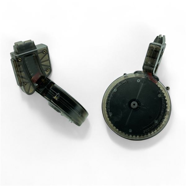 Black Dog Machine Puma AR-22 .22 LR Conversion Drum Magazine, Pinned to 10 Rounds X 2 Qty