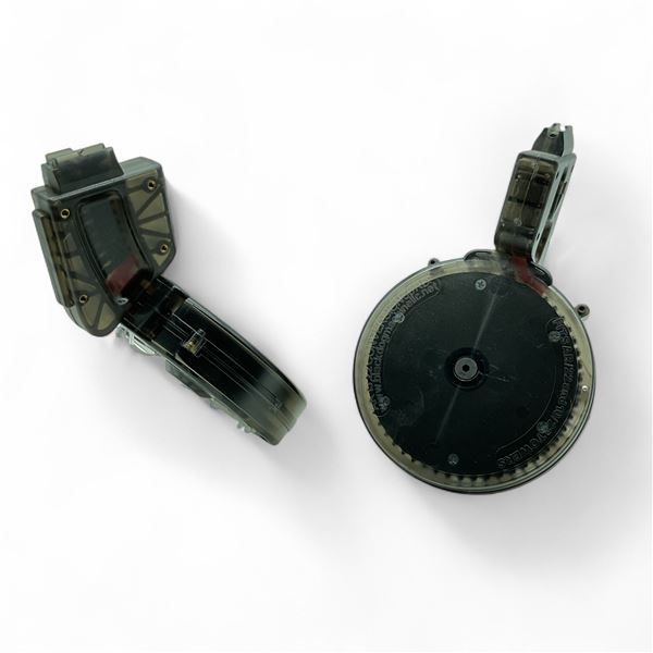 Black Dog Machine Puma AR-22 .22 LR Conversion Drum Magazine, Pinned to 10 Rounds X 2 Qty