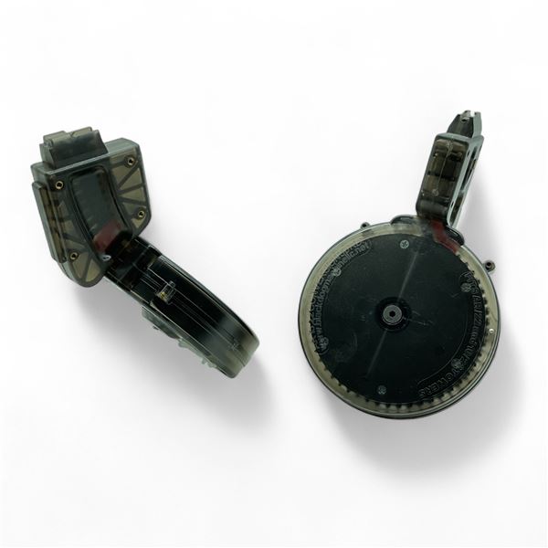 Black Dog Machine Puma AR-22 .22 LR Conversion Drum Magazine, Pinned to 10 Rounds X 2 Qty