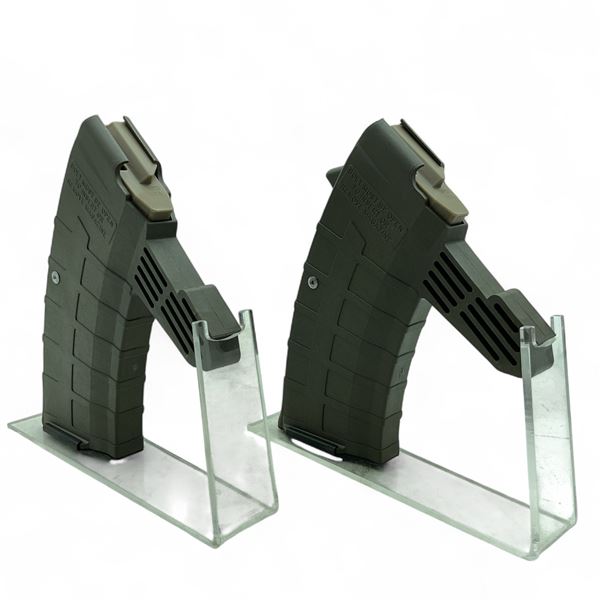 Tapco Intrafuse SKS 7.62 X 39 Rifle Magazine, Pinned to 5 Rounds, Olive Drab Green X 2 Qty