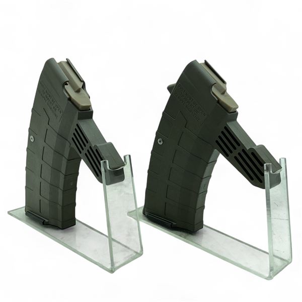 Tapco Intrafuse SKS 7.62 X 39 Rifle Magazine, Pinned to 5 Rounds, Olive Drab Green X 2 Qty