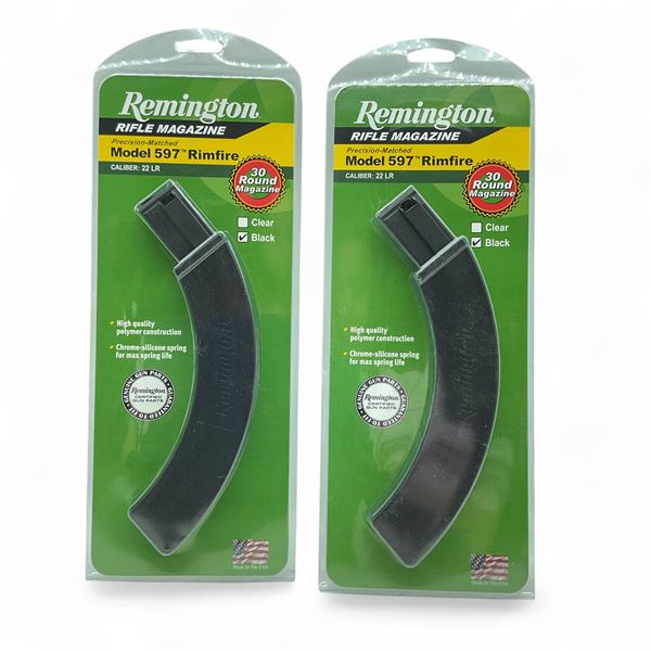Remington Model 597 Rimfire .22 LR, 30 Round Magazine X 2 Qty