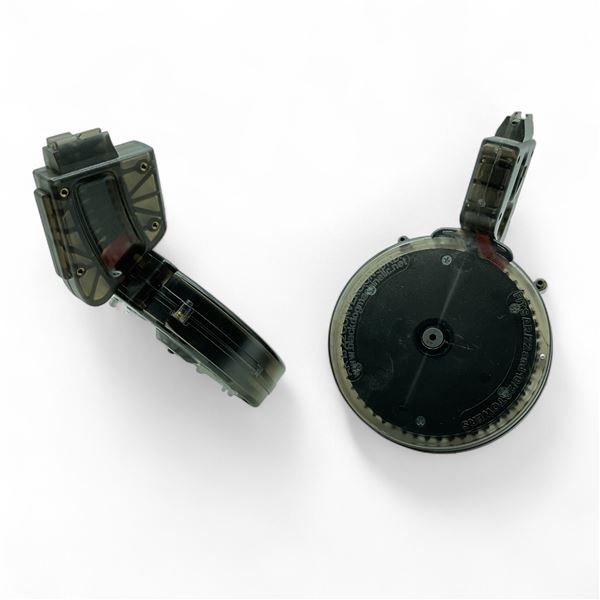 Black Dog Machine Puma AR-22 .22 LR Conversion Drum Magazine, Pinned to 10 Rounds X 2 Qty