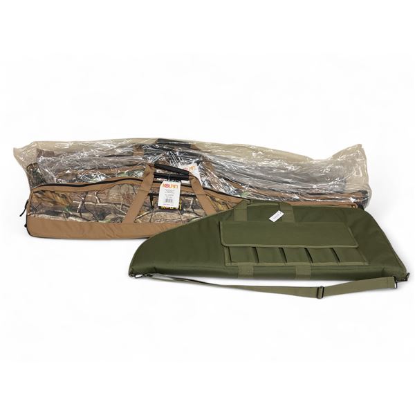 Kolpin Deluxe Soft Armor Gun Boot 52" Rifle/ Shotgun Case X 3 Qty and Scorpio 37" Tactical Gun Case