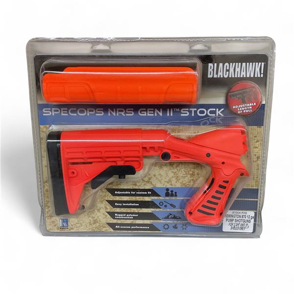 Blackhawk Specops NRS Gen II Stock for Remington 870, 12 Ga Pump Shotguns for 2-3/4" and 3" Shells