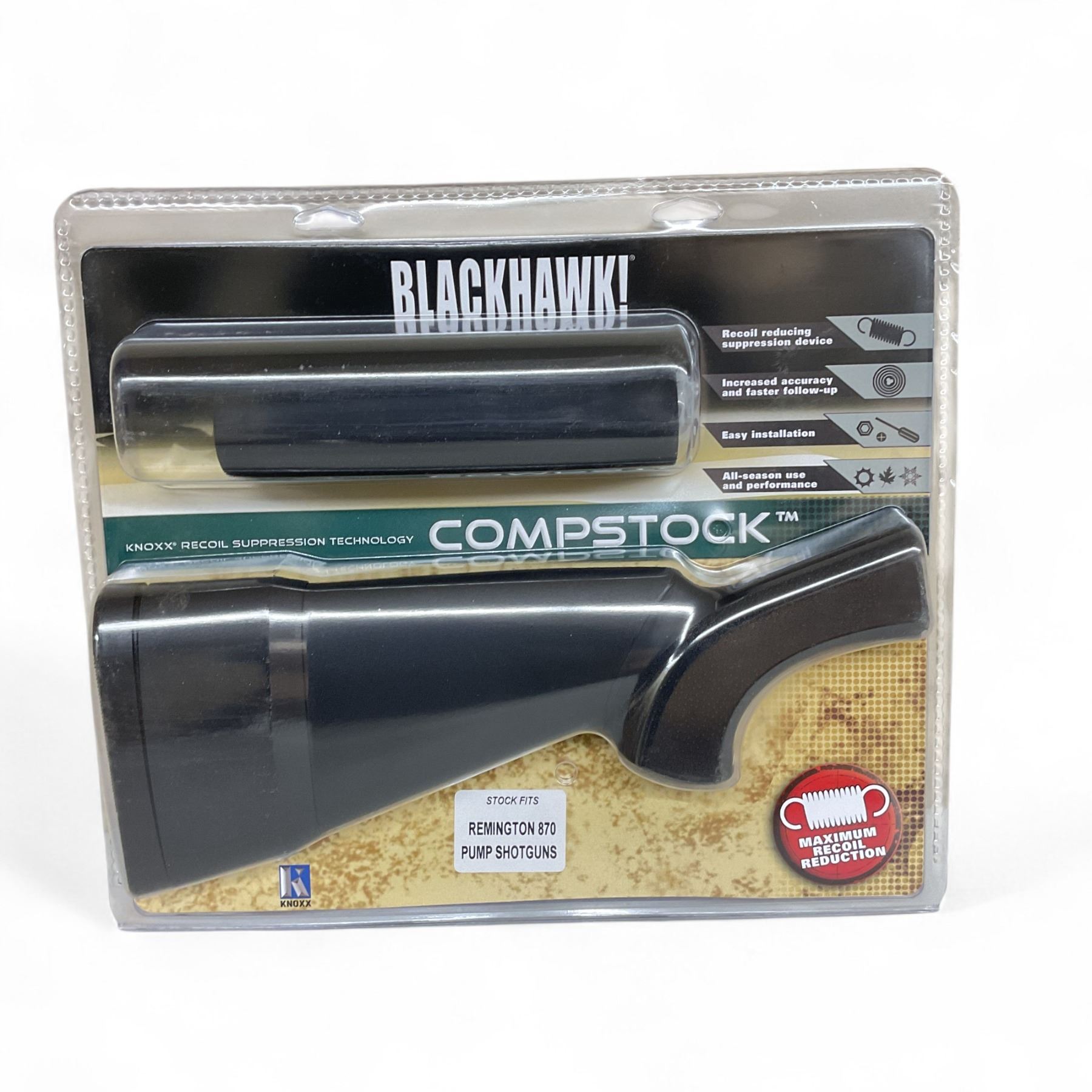 Compstock Blackhawk Compstock for Remington 870 Pump Shotguns, Black