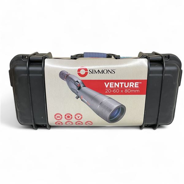 Simmons Venture 20-60x80mm Spotting Scope with Hard Case and Table Top Tripod