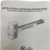 Image 2 : Alarm Lock Electronic Panic Lock Bar and Channel, Model 700x28