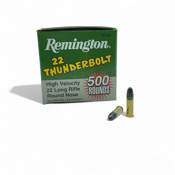 Remington Thunderbolt 22 LR 40 Grain RN Ammunition, 500 Rounds